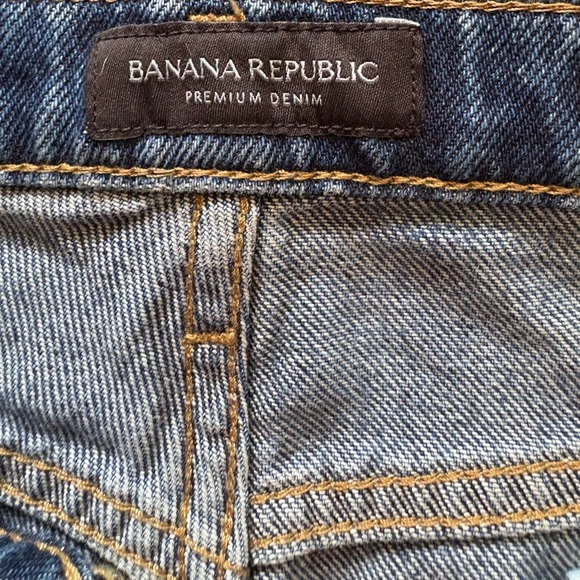 Banana Republic High Rise Barrel fit 
Jeans Womens sz 28 Blue
Denim mid Wash - Picture 7 of 8